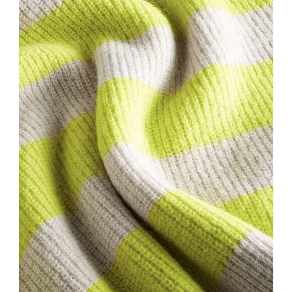 On 34th Women's Yellow Combo Shaker Crewneck Long-Sleeve Sweater Plus Size 0X - Picture 5 of 7